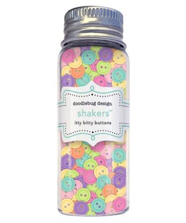 Doodlebug Design - Collezione Color Me Crafty - Shakers - Itty Bitty Buttons