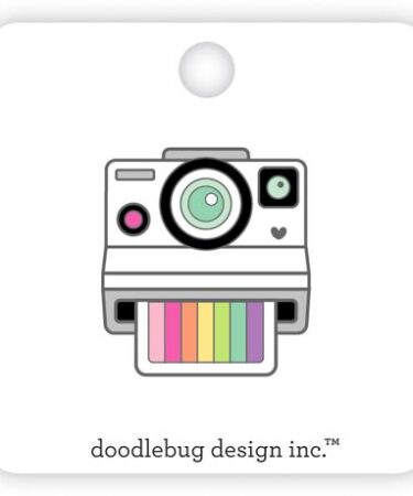 Doodlebug Design - Collezione Color Me Crafty - Collectible Enamel Pin - Instacolor