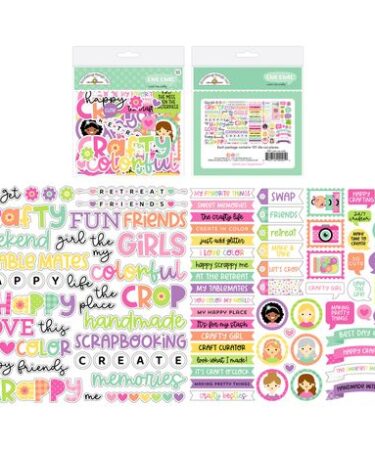 Doodlebug Design - Collezione Color Me Crafty - Chit Chat Die-Cuts