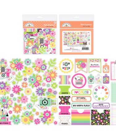 Doodlebug Design - Collezione Color Me Crafty - Bits & Pieces Die-Cuts