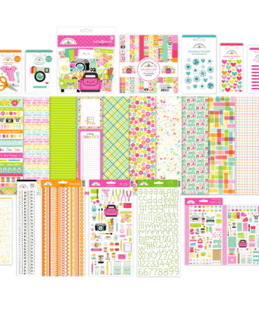Doodlebug Design - Collezione Color Me Crafty - Value Bundle - Cute & Crafty