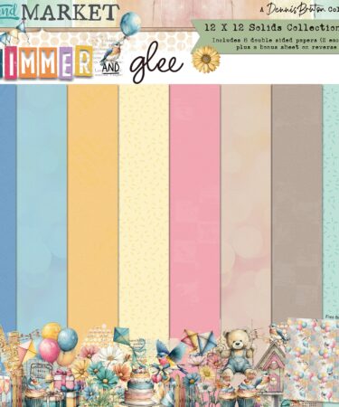 49 AND MARKET โ Collezione Glimmer and Glee - 12 x12 Solids Collection Pack