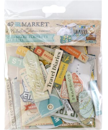 49 AND MARKET โ Collezione Travel Diaries - Chipboard Set