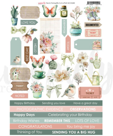 UNIQUELY CREATIVE - Collezione Tea & Tranquility Cut-a-Part Sheet