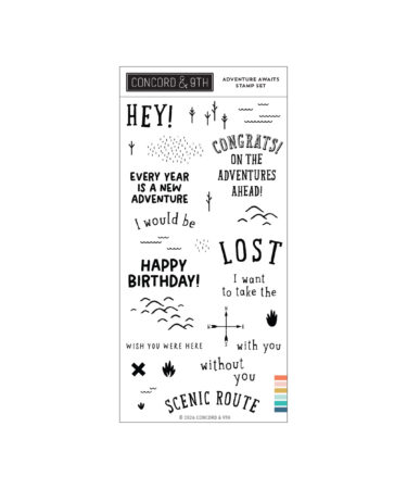 Concord & 9th - Adventure Awaits Stamp Set (4 x 8)