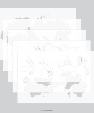 Concord & 9th - KRISTINA WERNER -Splash Stencil Pack (4 qty; 6 x 9)