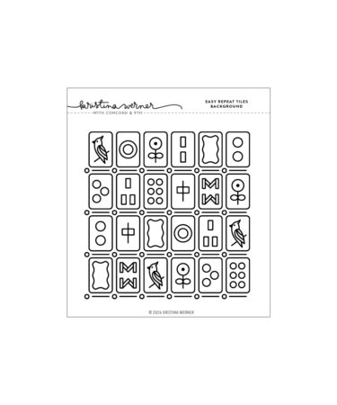 Concord & 9th -  KRISTINA WERNER -Easy Repeat Tiles Background* Stamp (6 x 6)