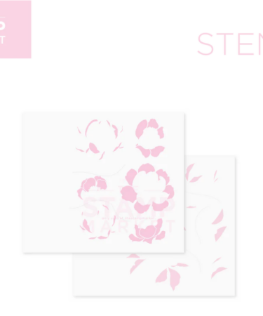 THE STAMP MARKET - NATURE'S TOUCH STENCIL