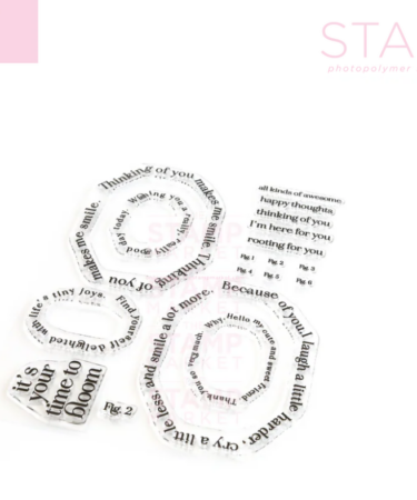 THE STAMP MARKET - FRAMES PHRASES STAMP