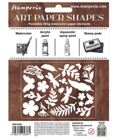 STAMPERIA - Collezione All Around -  Art Paper Shapes laser cut