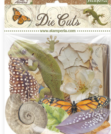 STAMPERIA - Collezione All Around - Printed decorative Die cuts for Art and Craft