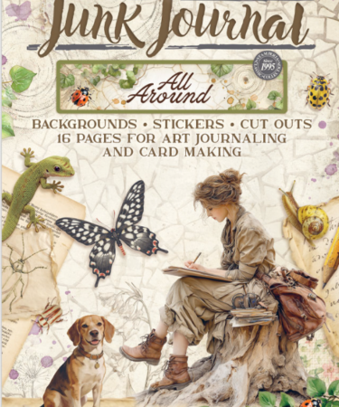 STAMPERIA - Collezione All Around - Printed Art Junk journal: stickers, cut-outs, backgrounds for Art and Craft