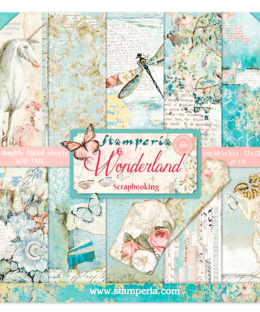 STAMPERIA - Collezione Wonderland  Scrapbooking Pad 10 sheets cm 30,5x30,5 (12"x12")