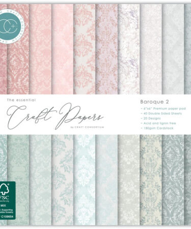 Craft Consortium - Essential Craft Papers 6x6 Inch Paper Pad Baroque 2