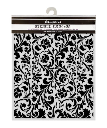 STAMPERIA - Collezione Wonderland  Cut laser stencil for Art and Craft cm 20X25 - tapestry