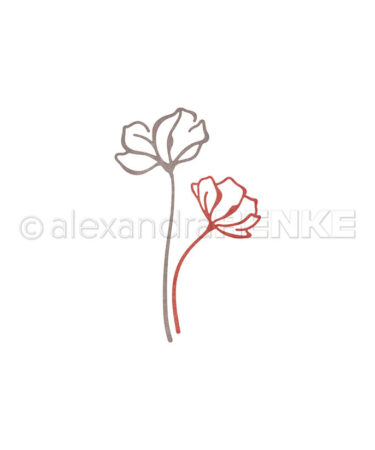 ALEXANDRA RENKE - Fustelle Lineart Fรคcherblumen Set
