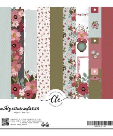 IL NEGOZIO DELLA MAMMA DI CLE - LE CARTE DELLA CLE - MY 12 TALES OF  2026 - MAGGIO  PAPER PACK  12X12