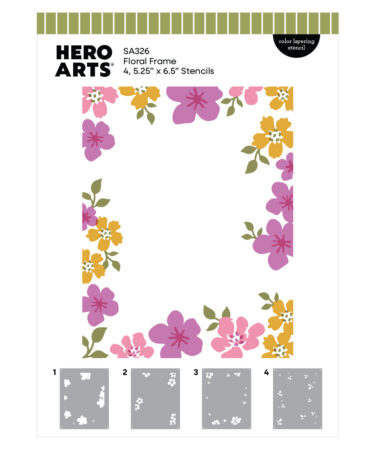 HERO ARTS -Floral Frame Layering Stencil Set