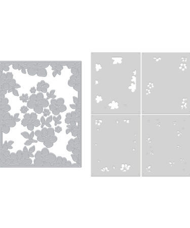 HERO ARTS -Floral Frame Die & Stencil Bundle
