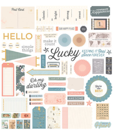 Rosie's Studio Clementine Diecut Cardstock  Sentiments