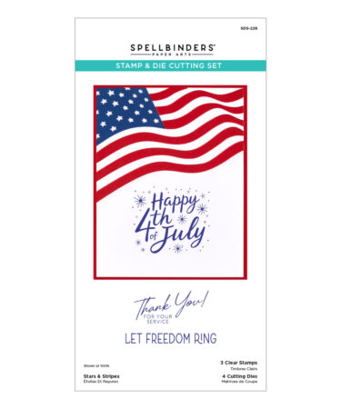 SPELLBINDERS - Stars & Stripes Clear Stamp Set & Etched Dies