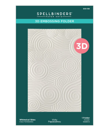 SPELLBINDERS - Whimsical Skies 3D Embossing Folder by Vicky Papaioannou