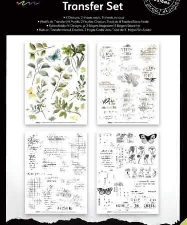 Arden Creative Studio Garden Chronicles Essentials 6x8 Inch Rub-On Transfer Set by Katie Pertiet