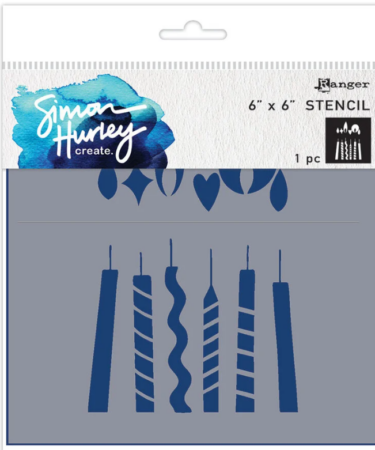Ranger Simon Hurley create. Stencils 6x6 Inch Bold Candles (1pcs)
