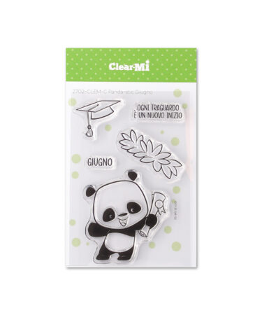 IMPRONTE D'AUTORE - set di timbri Panda-stic Giugno