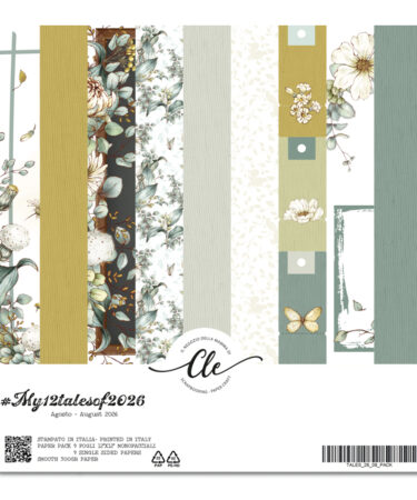 IL NEGOZIO DELLA MAMMA DI CLE - LE CARTE DELLA CLE - MY 12 TALES OF 2026 - AGOSTO- PAPER PACK 12x12