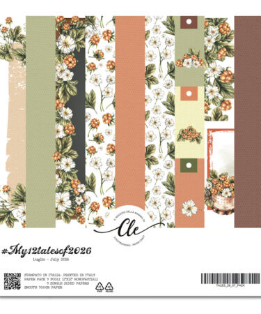 IL NEGOZIO DELLA MAMMA DI CLE - LE CARTE DELLA CLE - MY 12 TALES OF 2026 - LUGLIO PAPER PACK 12X12
