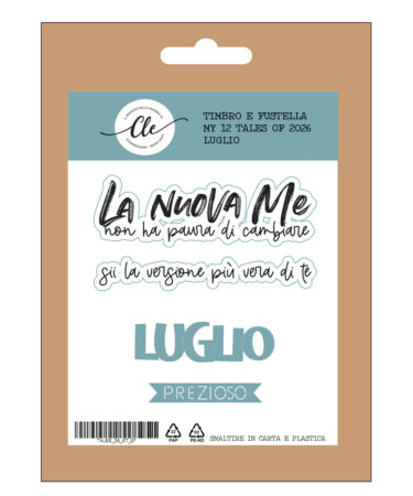 IL NEGOZIO DELLA MAMMA DI CLE - I TIMBRI DELLA CLE โ MY 12 TALES OF 2026 - LUGLIO - TIMBRO + FUSTELLE COORDINATE