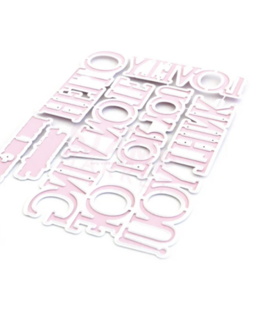 THE STAMP MARKET Lovely Messages Stamp Die