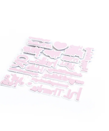 THE STAMP MARKET Chic Typewriter Messages Die