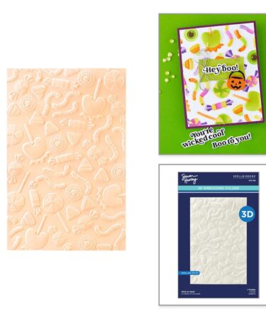 SPELLBINDERS Trick or Treat 3D Embossing Folder by Simon Hurley
