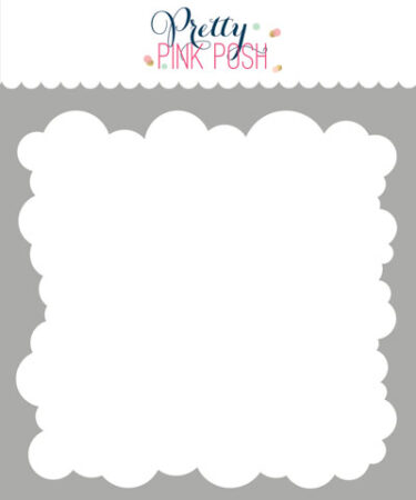 BUONO DI PRENOTAZIONE - PRETTY PINK POSH - Clouds Stencil (PRENOTAZIONE VINCOLANTE)