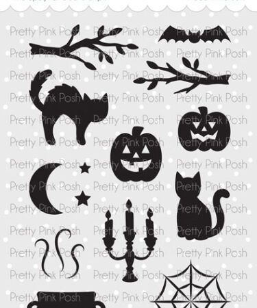 BUONO DI PRENOTAZIONE - PRETTY PINK POSH - Halloween Silhouettes Stamp Set (PRENOTAZIONE VINCOLANTE)