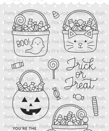 BUONO DI PRENOTAZIONE - PRETTY PINK POSH - Halloween Treat Buckets Stamp Set (PRENOTAZIONE VINCOLANTE)