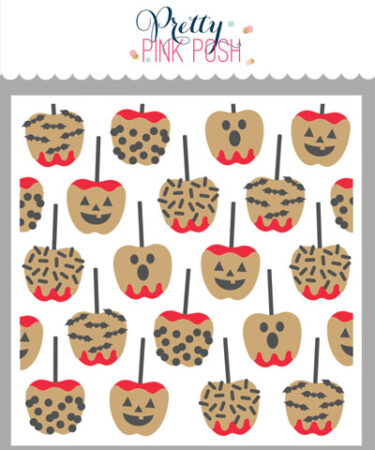 BUONO DI PRENOTAZIONE - PRETTY PINK POSH - Halloween Candy Apples Stencil (3 Lyr) (PRENOTAZIONE VINCOLANTE)