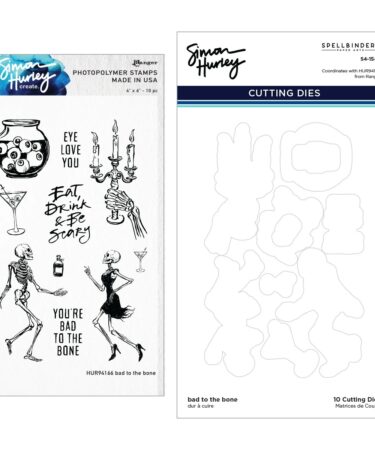 SPELLBINDERS Bad to the Bone Stamp & Die Bundle by Simon Hurley