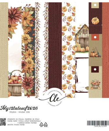 IL NEGOZIO DELLA MAMMA DI CLE - LE CARTE DELLA CLE - MY 12 TALES OF 2026 - OTTOBRE- PAPER PACK 12x12
