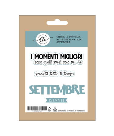 IL NEGOZIO DELLA MAMMA DI CLE - I TIMBRI DELLA CLE โ MY 12 TALES OF 2026 - SETTEMBRE - TIMBRO + FUSTELLE COORDINATE