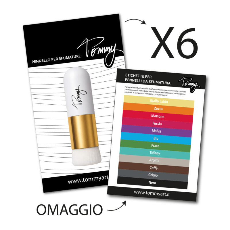 TOMMY ART – Bundle Sei Pennelli per sfumature