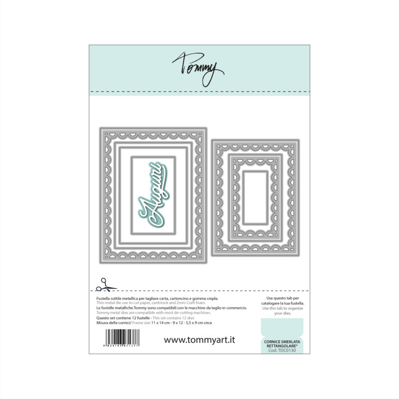 TOMMY ART – Fustella Cornice smerlata rettangolare