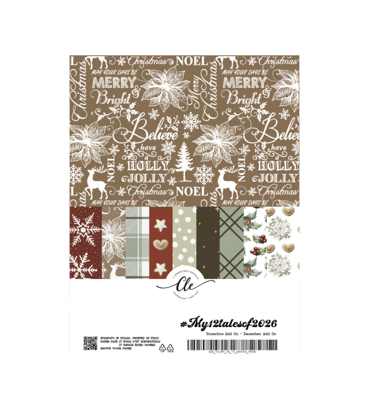 My 12 Tales of 2026 Dicembre - Paper pack add-on December Daily 6x8