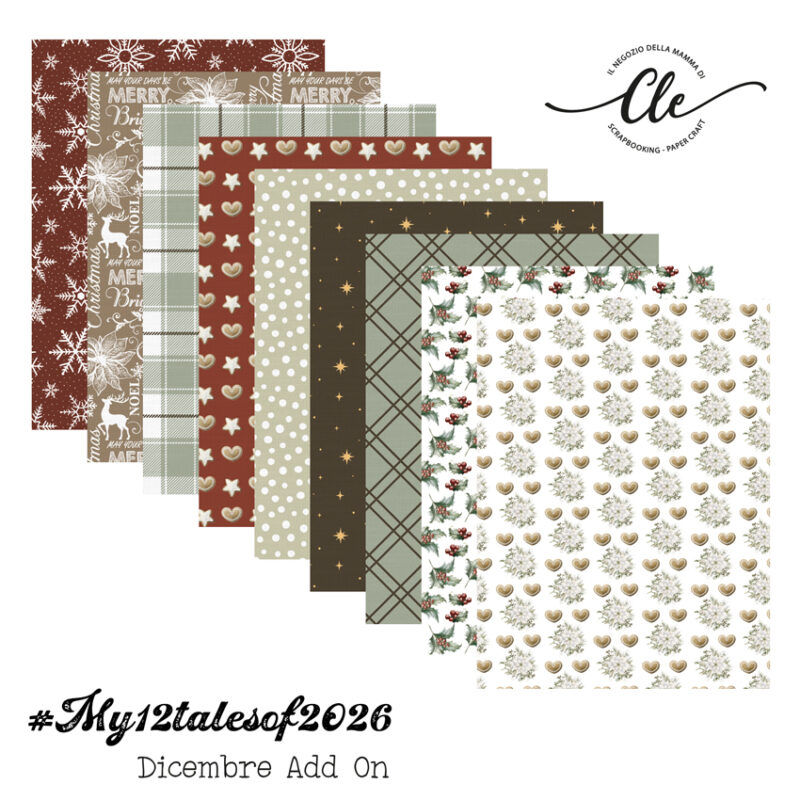 My 12 Tales of 2026 Dicembre - Paper pack add-on December Daily, le 9 fantasie